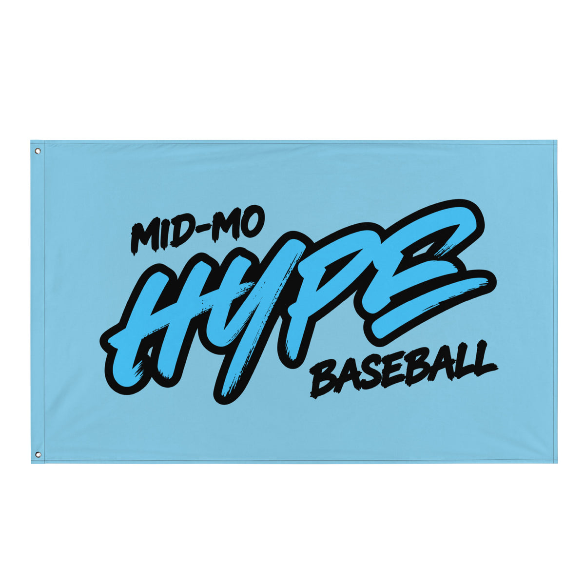 Flag | Hype Baseball Club | Modern Script Logo