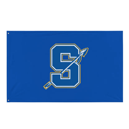 Flag | Senatobia Warriors Baseball | Lettermark Logo