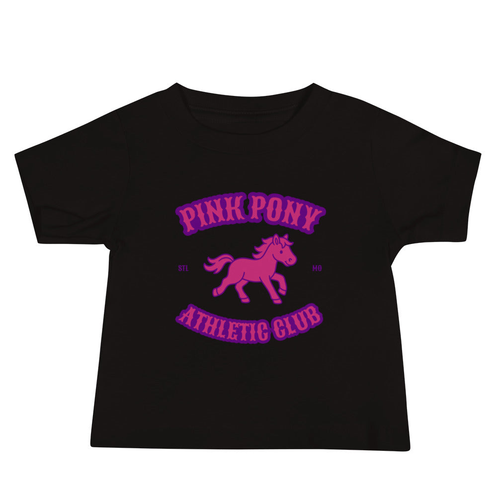 Performance | Baby T-Shirt | Pink Pony Athletic Club | Crest Logo