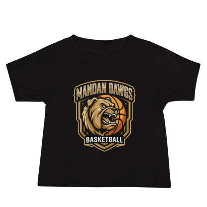 Performance | Baby T-Shirt | Mandan Dawgs Basketball | Shield Logo