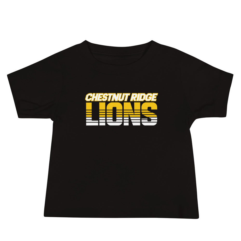 Performance | Baby T-Shirt | Chestnut Ridge Lions Football | Script Logo