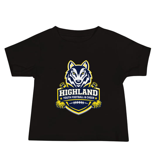 Performance | Baby T-Shirt | Highland youth football and cheer | Emblem Logo
