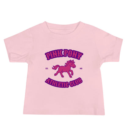 Performance | Baby T-Shirt | Pink Pony Athletic Club | Crest Logo