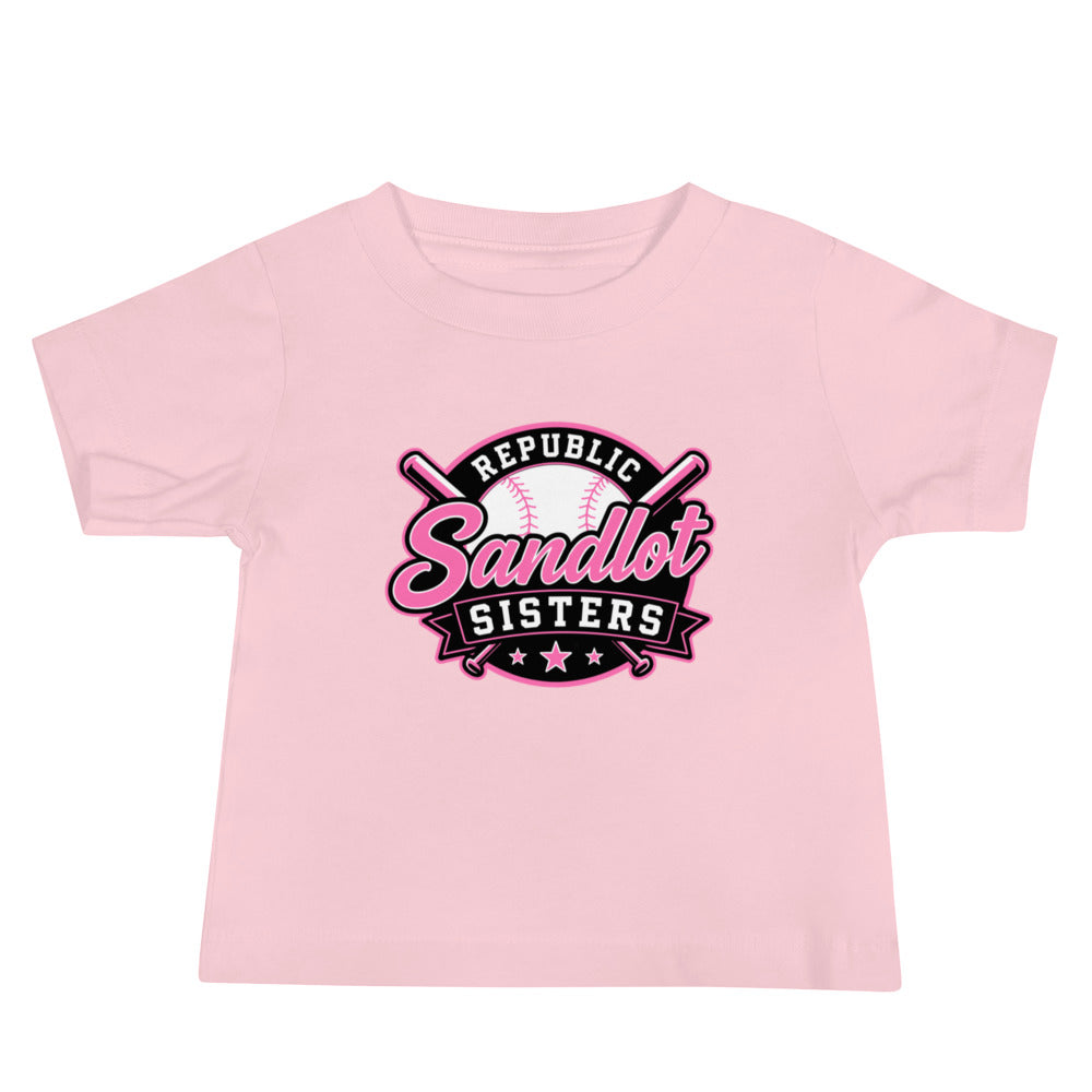 Performance | Baby T-Shirt | Sandlot Sisters | Badge Logo