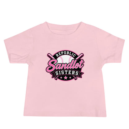 Performance | Baby T-Shirt | Sandlot Sisters | Badge Logo