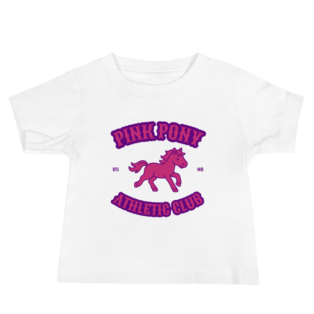 Performance | Baby T-Shirt | Pink Pony Athletic Club | Crest Logo