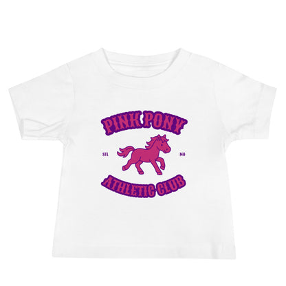 Performance | Baby T-Shirt | Pink Pony Athletic Club | Crest Logo
