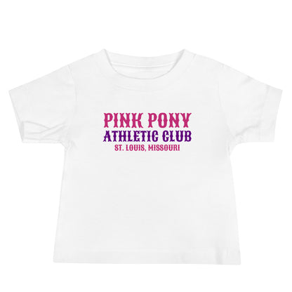 Performance | Baby T-Shirt | Pink Pony Athletic Club | Athletic Wordmark Logo