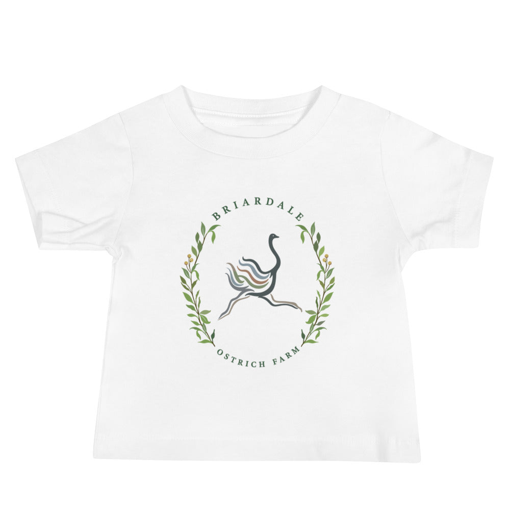 Performance | Baby T-Shirt | Briardale Ostrich Farm | Crest Logo