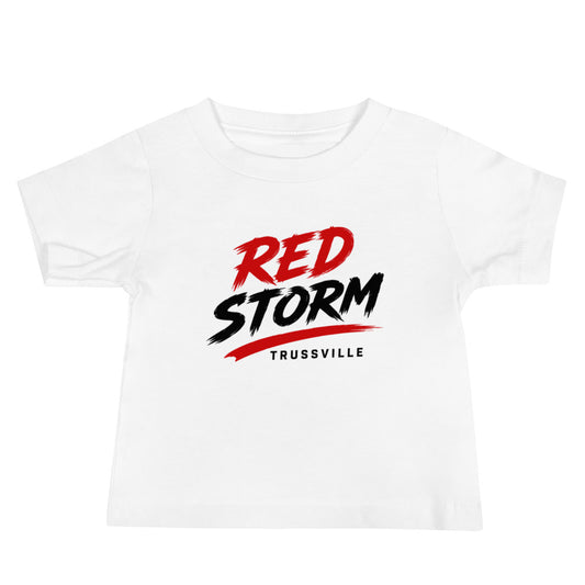 Performance | Baby T-Shirt | Red Storm | Modern Script Logo