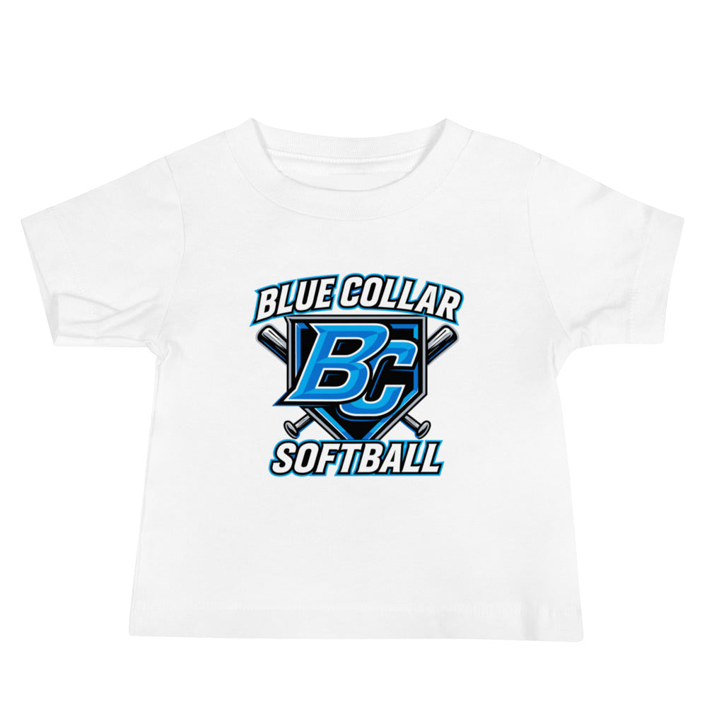 Performance | Baby T-Shirt | Blue Collar Softball 2034 | Shield Logo