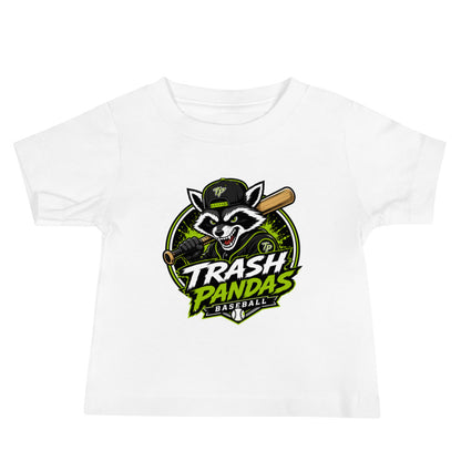 Performance | Baby T-Shirt | Trash Pandas Baseball Organization | Mascot Logo