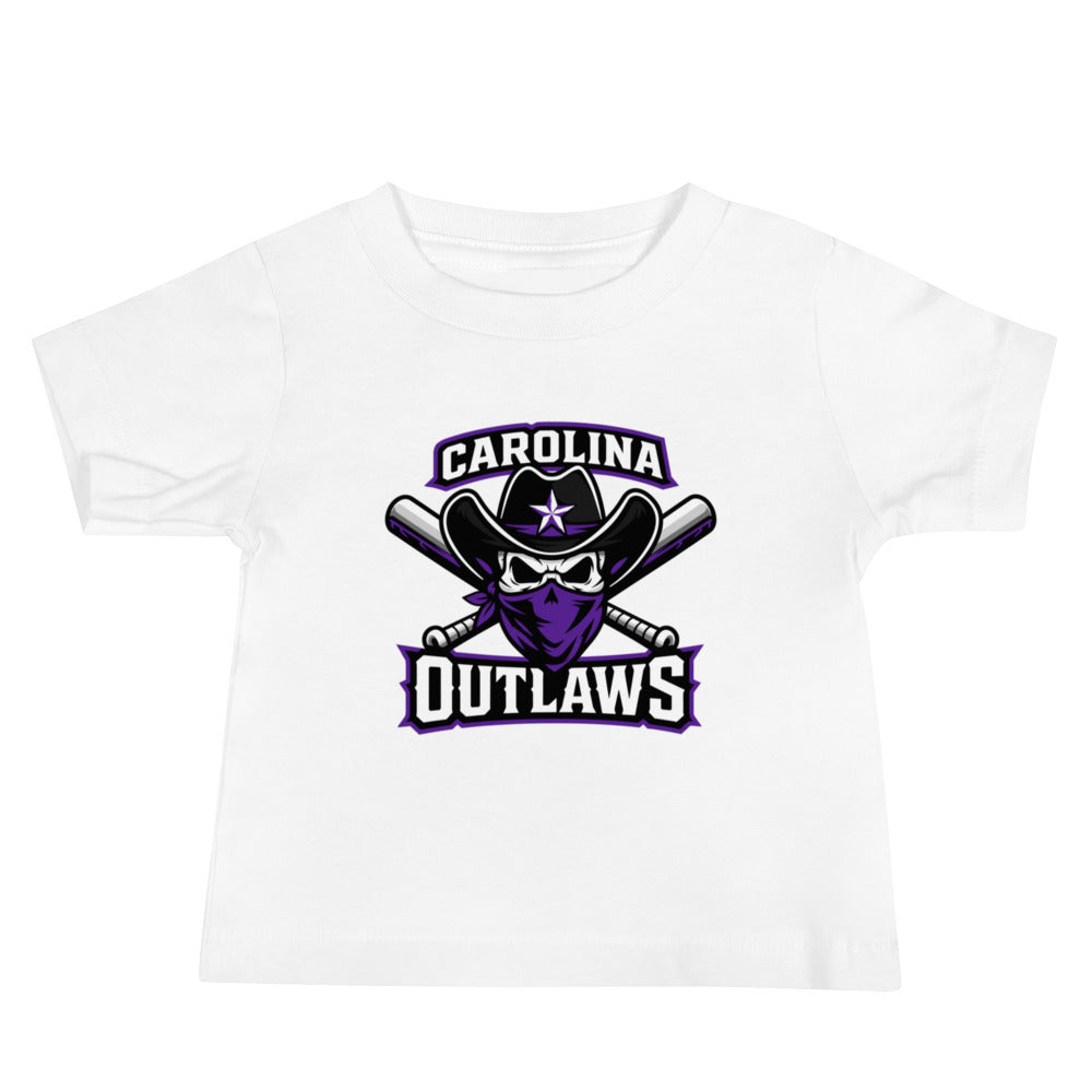 Performance | Baby T-Shirt | Carolina Outlaws Baseball | Crest Logo