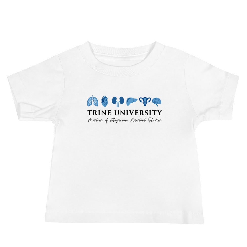 Performance | Baby T-Shirt | Trine PA program | Modern Script Logo