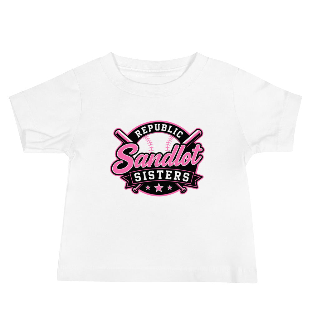 Performance | Baby T-Shirt | Sandlot Sisters | Badge Logo