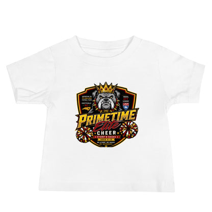 Performance | Baby T-Shirt | PTE Bulldog Cheer | Shield Logo