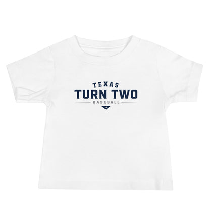 Performance | Baby T-Shirt | Texas Turn Two Baseball | Modern Script Logo