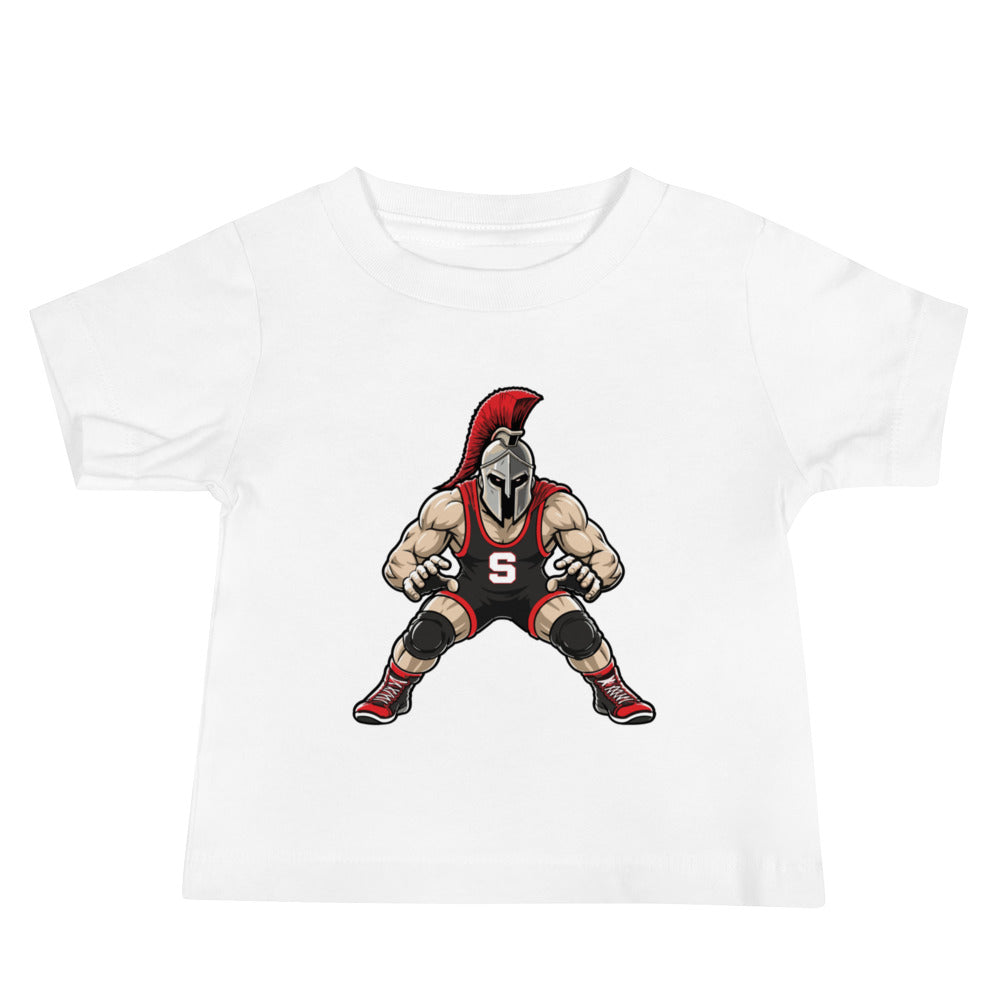 Performance | Baby T-Shirt | Spartan Wrestling Club | Mascot Logo