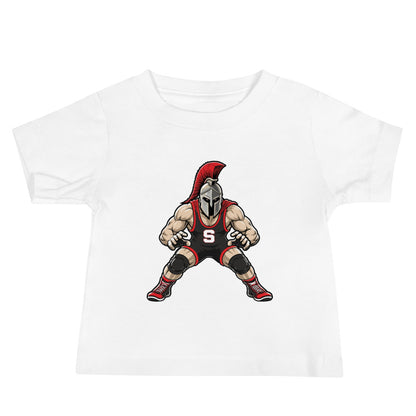 Performance | Baby T-Shirt | Spartan Wrestling Club | Mascot Logo