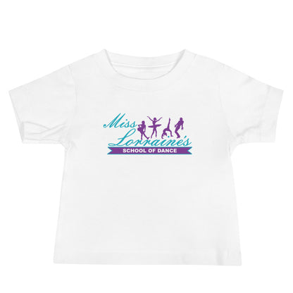 Performance | Baby T-Shirt | Miss Lorraine’s School of Dance | Crest Logo
