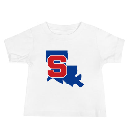 Performance | Baby T-Shirt | Louisiana Slam Baseball | Crest Logo