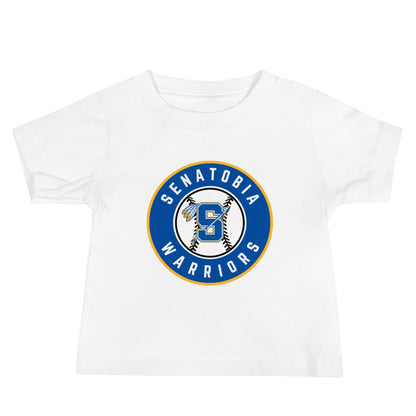Performance | Baby T-Shirt | Senatobia Warriors Baseball | Badge Logo
