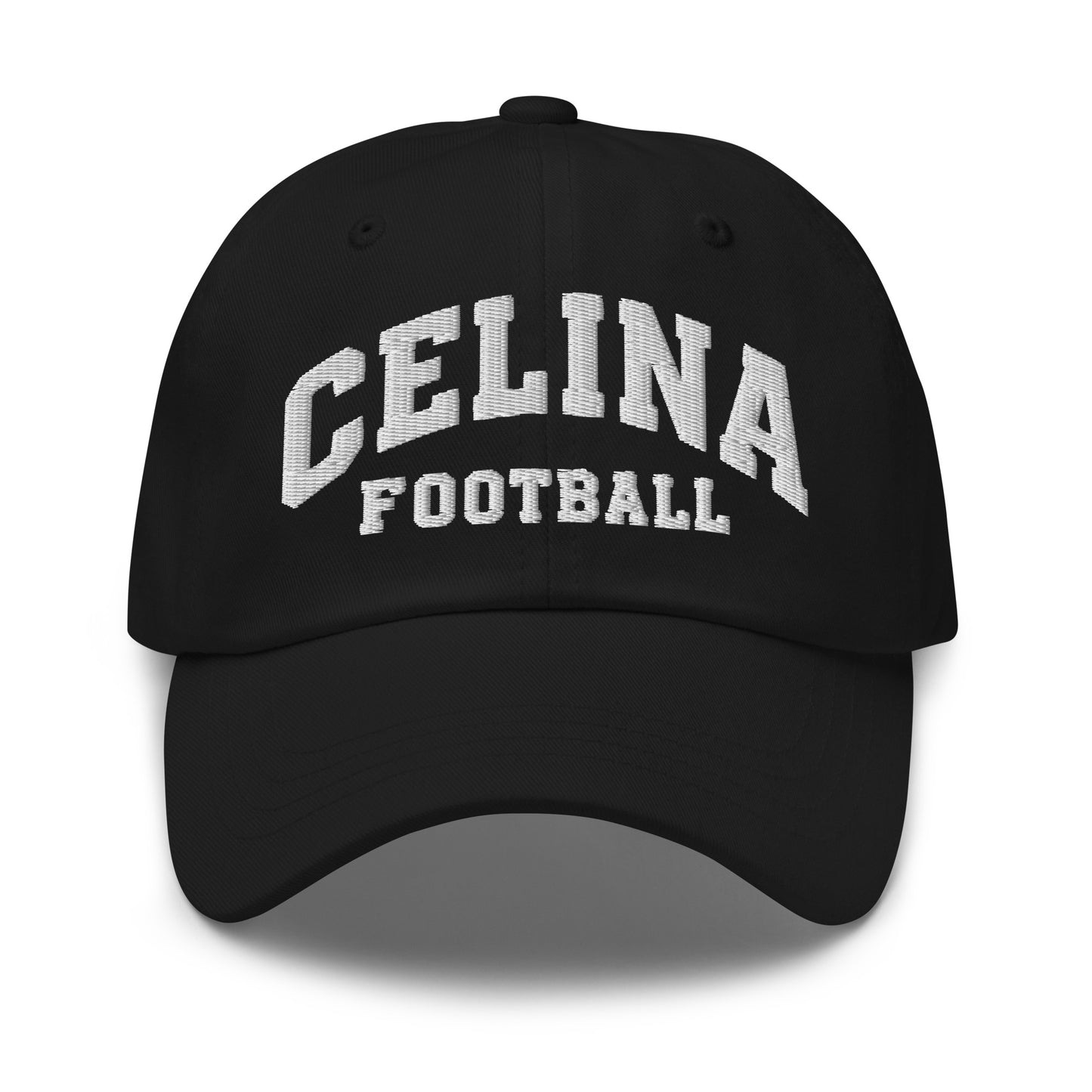 Dad Hat | Celina Black Football | Emblem Logo