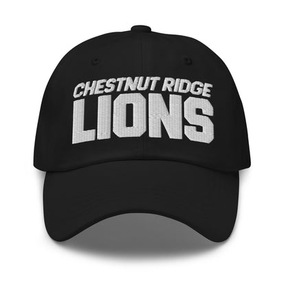 Dad Hat | Chestnut Ridge Lions Football | Script Logo