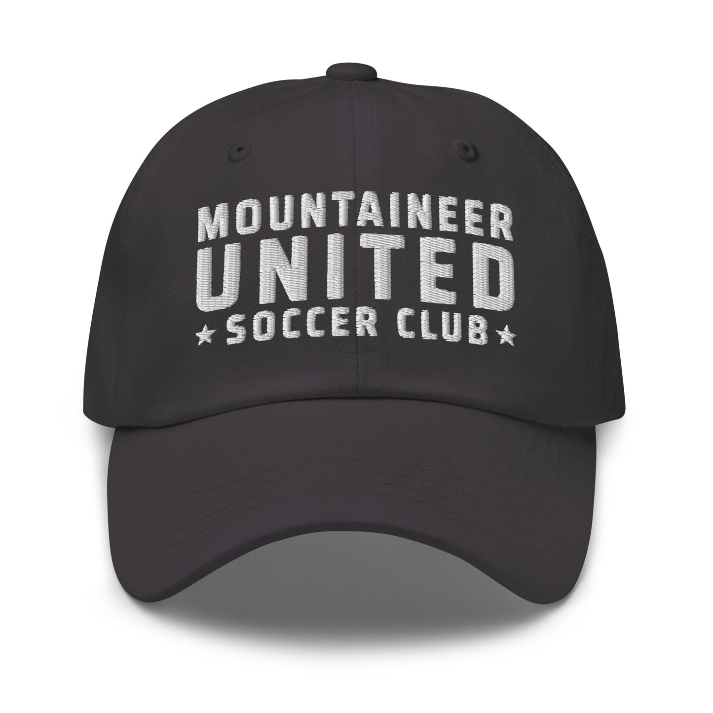 Dad Hat | Mountaineer United Soccer Club | Alpine Crest Logo