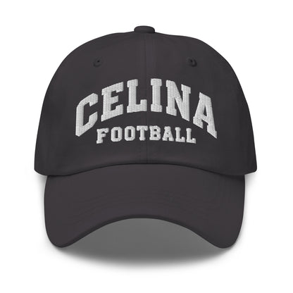 Dad Hat | Celina Black Football | Emblem Logo
