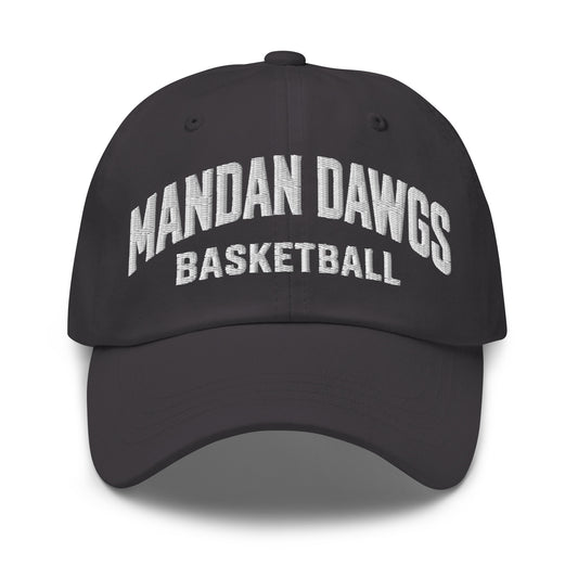 Dad Hat | Mandan Dawgs Basketball | Crest Logo