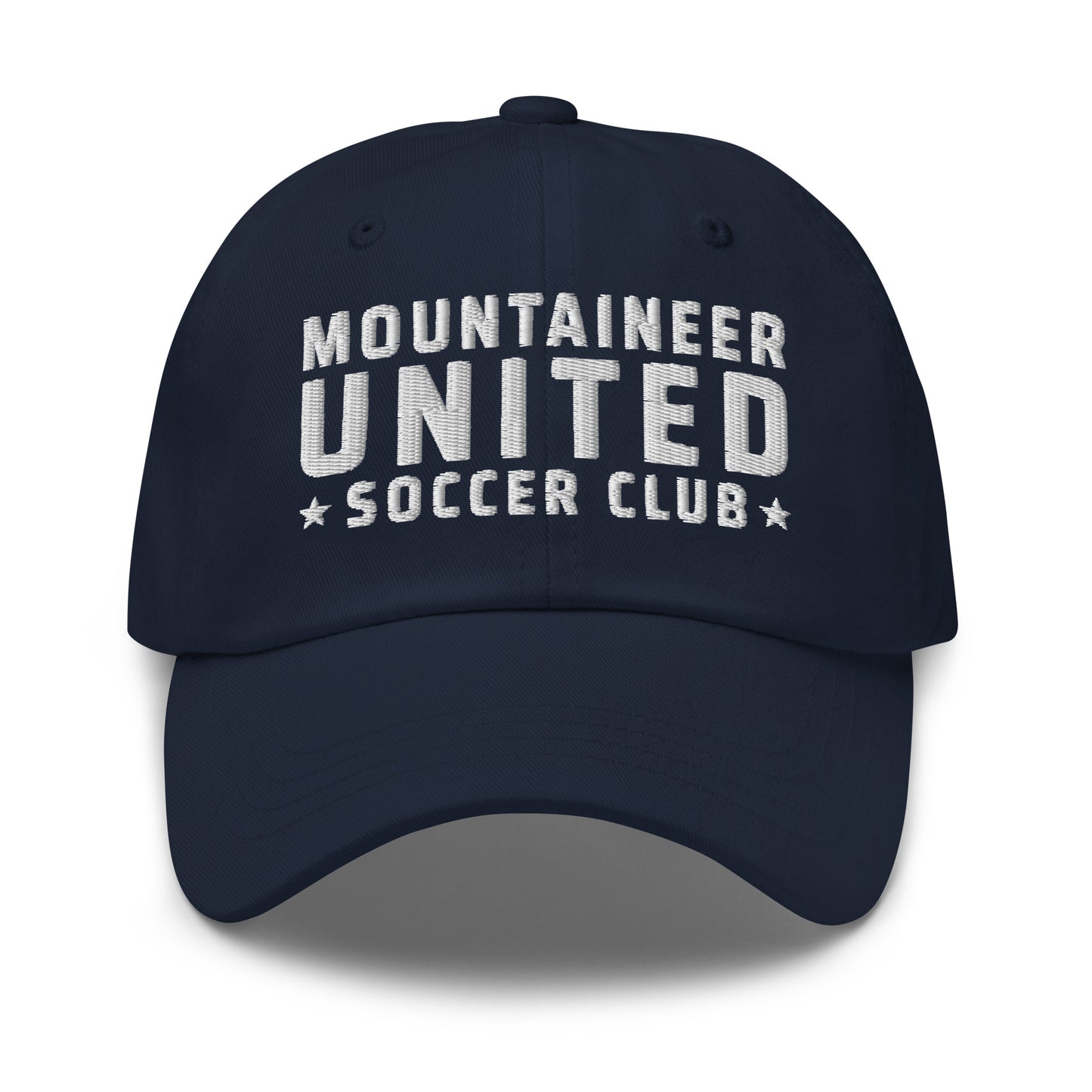 Dad Hat | Mountaineer United Soccer Club | Alpine Crest Logo