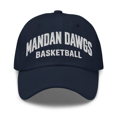 Dad Hat | Mandan Dawgs Basketball | Crest Logo