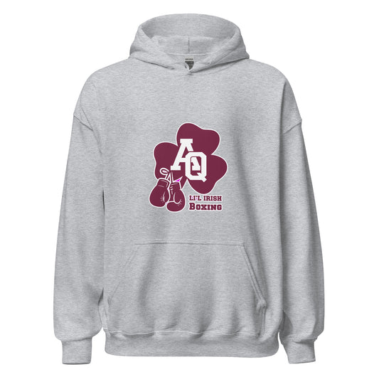 Classic | Hoodie | Aquinas Li’l Irish Boxing | AQ Shamrock Logo