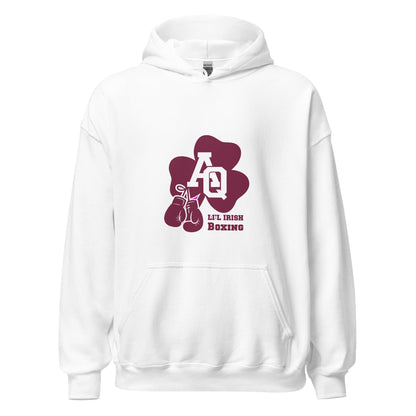Classic | Hoodie | Aquinas Li’l Irish Boxing | AQ Shamrock Logo