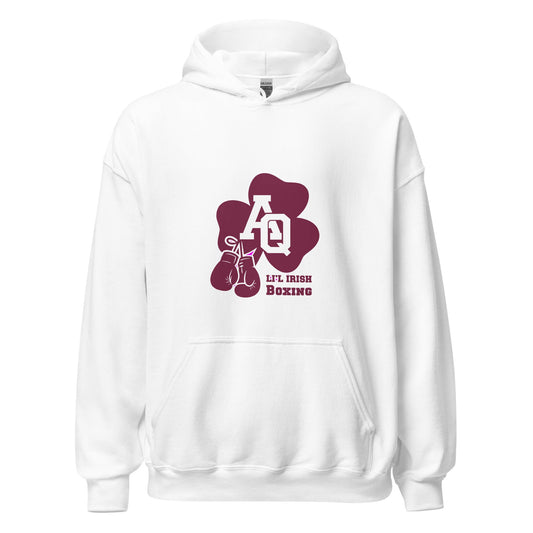Classic | Hoodie | Aquinas Li’l Irish Boxing | AQ Shamrock Logo