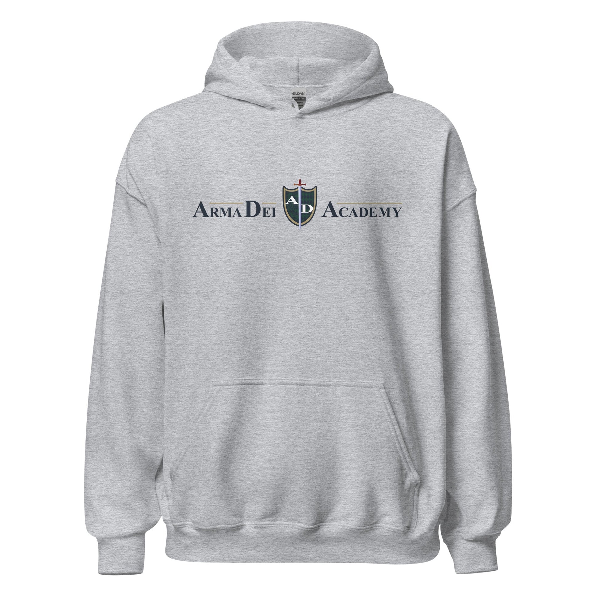 Classic | Hoodie | Arma Dei Academy | Text Shield Logo