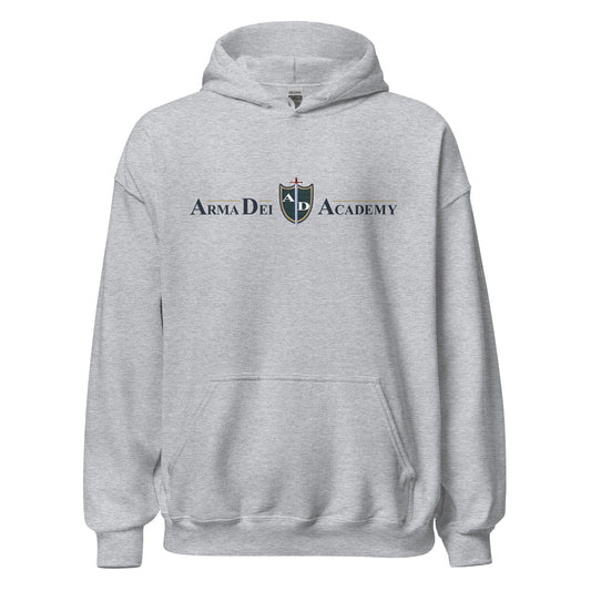 Classic | Hoodie | Arma Dei Academy | Text Shield Logo