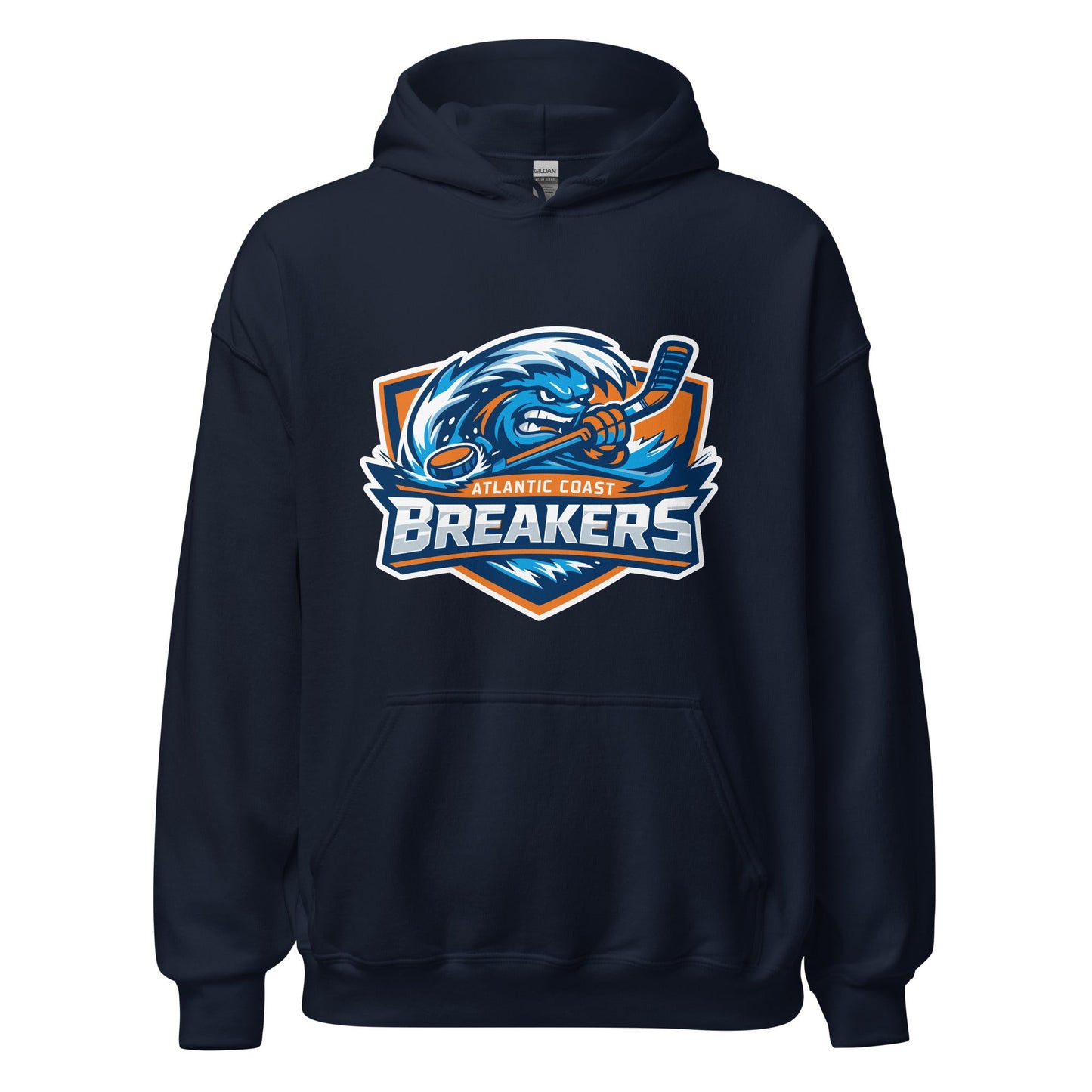 Classic | Hoodie | Atlantic Coast Breakers Hockey | Mascot Shield Logo
