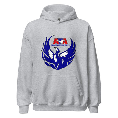 Classic | Hoodie | Azle Martial Arts | Blue Fire Crest Logo