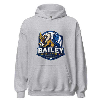 Classic | Hoodie | Bailey Baseball Academy | Shield Logo