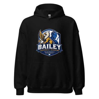 Classic | Hoodie | Bailey Baseball Academy | Shield Logo