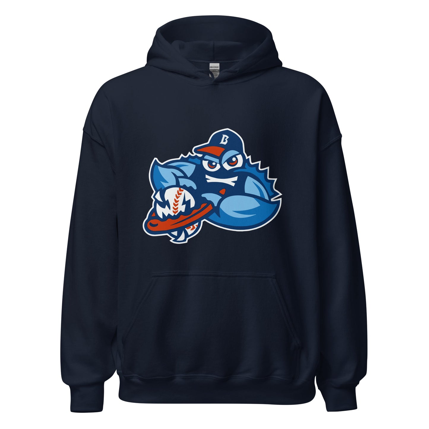 Classic | Hoodie | Bellport BlueClaws | Mascot Logo
