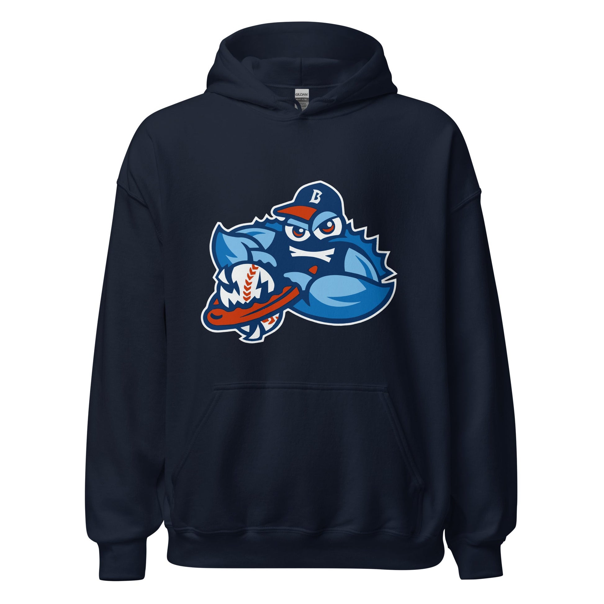 Classic | Hoodie | Bellport BlueClaws | Mascot Logo