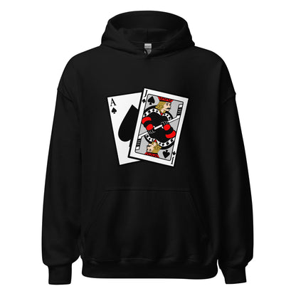 Classic | Hoodie | Blackjack’s Roller Hockey | Royal Spade Crest Logo