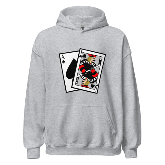 Classic | Hoodie | Blackjack’s Roller Hockey | Royal Spade Crest Logo