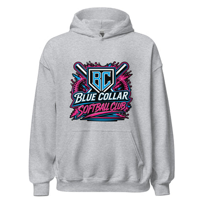 Classic | Hoodie | Blue Collar Softball 2034 | Athletics Logo