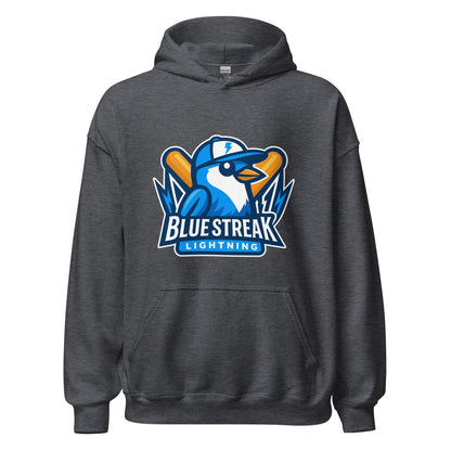 Classic | Hoodie | Blue Streak Lightning | Mascot Logo
