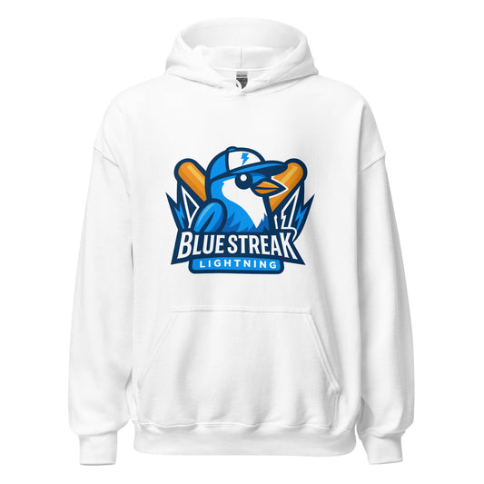 Classic | Hoodie | Blue Streak Lightning | Mascot Logo