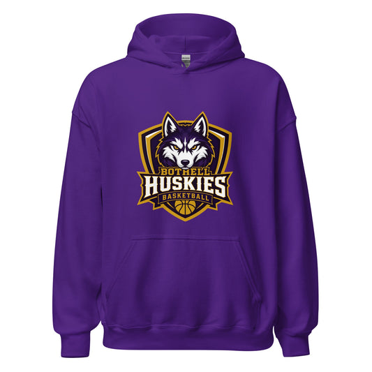Classic | Hoodie | Bothell Huskies Youth Basketball | Shield Logo